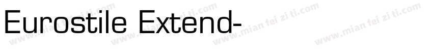 Eurostile Extend字体转换